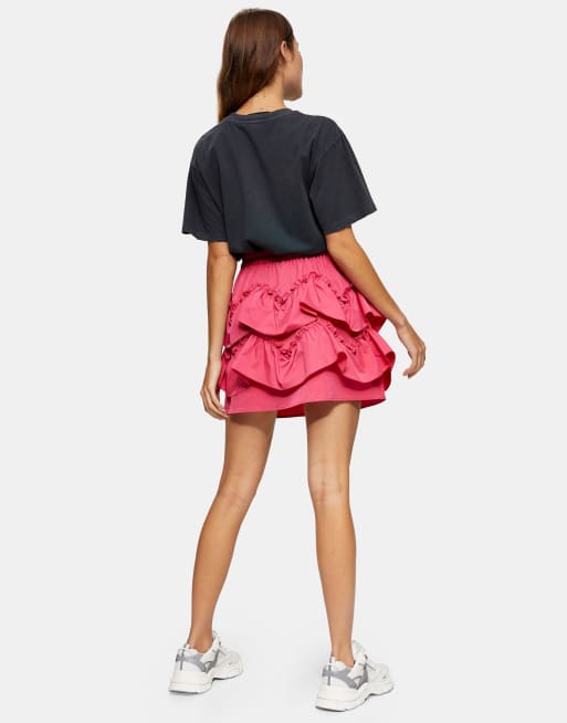 Ruffle hotsell skirt topshop