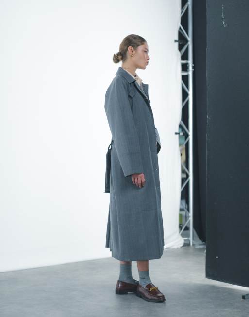 Topshop wool trench clearance coat