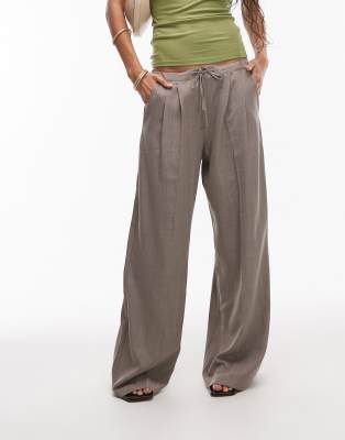 Topshop Tailored Drawstring Waist Sweatpants