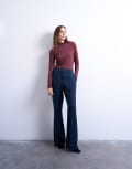 [Topshop] Topshop tailored flare pants in navy (part of a set) 8 NAVY