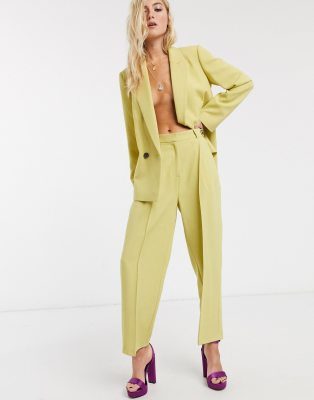 topshop lime suit