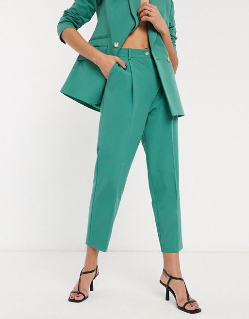 Topshop tailored trousers in mint co-ord