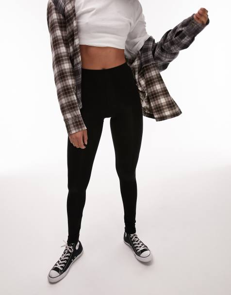 Topshop Tall basic ankle length legging in black - view 1
