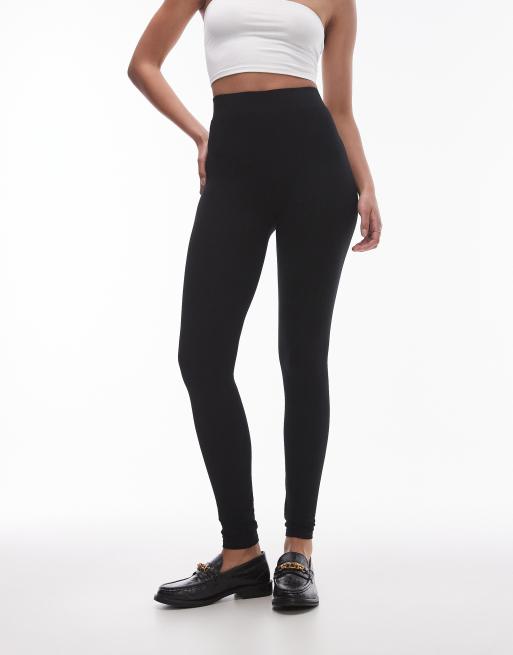 Topshop Tall basic ankle length leggings in black, 4 of 5