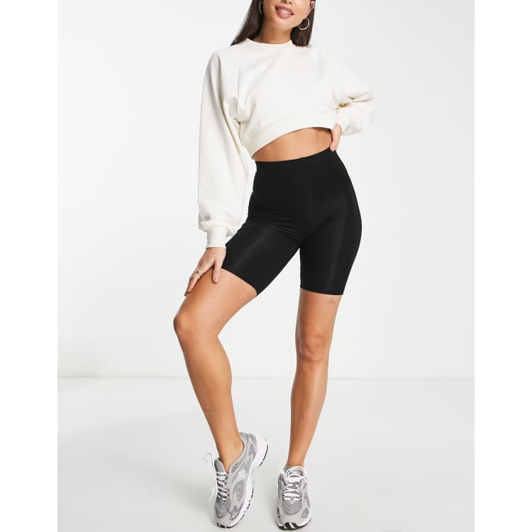 Topshop black cheap cycling shorts