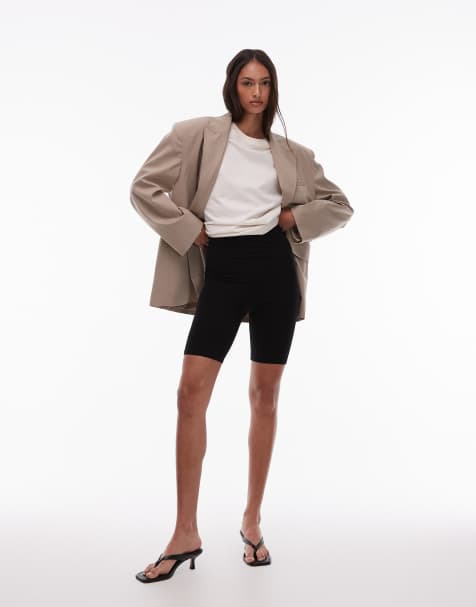 Topshop Tall - Basic leggingshort in zwart - view 1