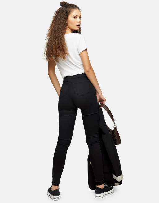 Topshop Tall Black Joni Skinny Jeans, 2 of 4