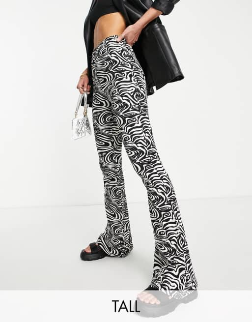 ASOS DESIGN sequin patterned flare pants in multi