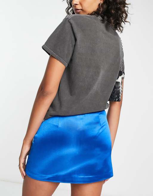 Satin mini shop skirt topshop