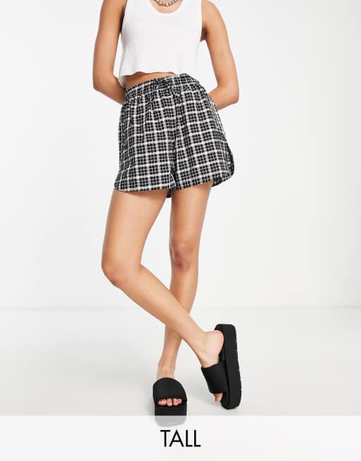 Topshop store gingham shorts