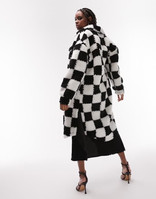 Houndstooth jacket cheap topshop