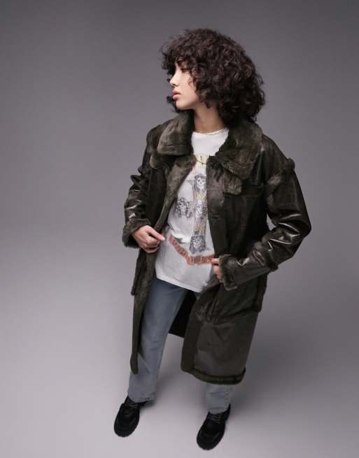 Topshop 2024 aviator coat