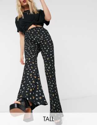 floral print flare pants