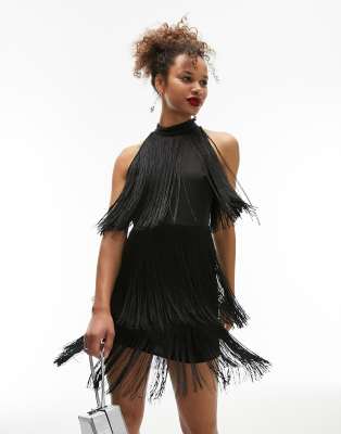 Topshop Fringe Dress