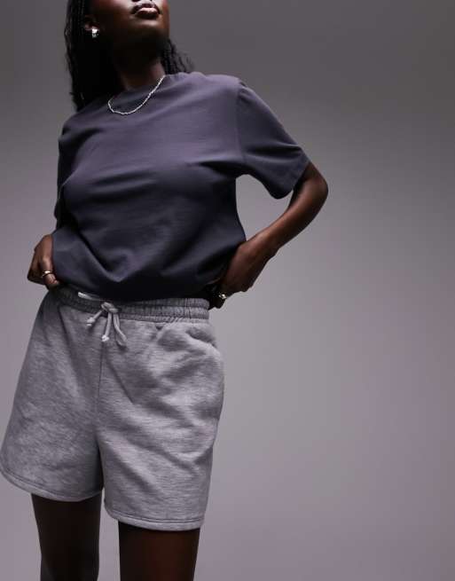Topshop Tall – Grå mjukisshorts