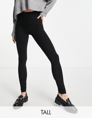 Topshop Tall high waisted legging in black - ASOS Price Checker