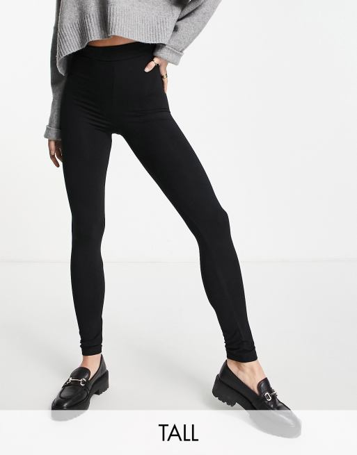 Topshop Tall high waisted legging in black