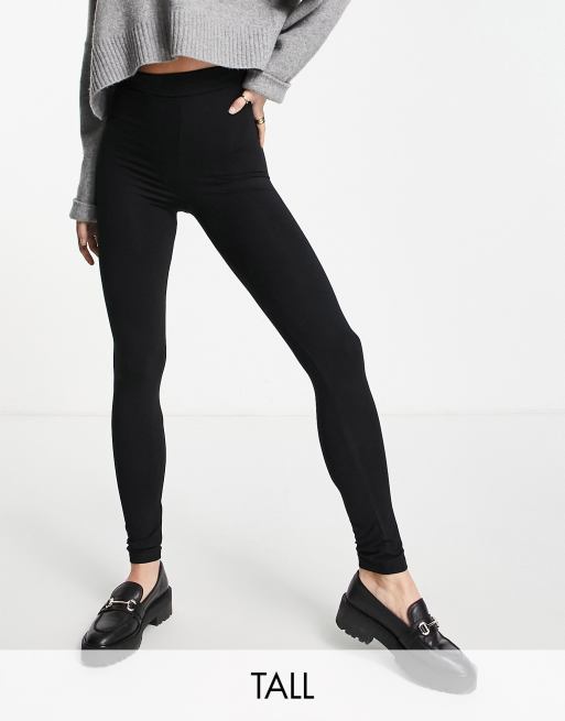 Topshop Tall - Højtaljede leggings i sort