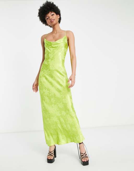 Pale green best sale slip dress