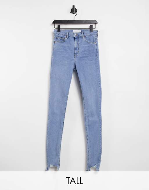 topshop jamie jeans frayed hem