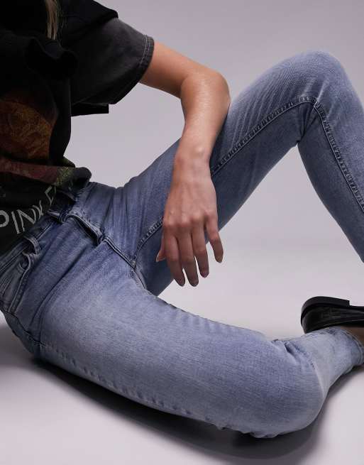 Topshop Tall Jamie high rise skinny jean in bleach, 5 of 5