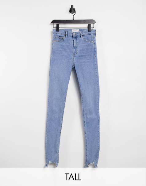Jean Blanc Topshop Joni Pour Femme - Occasion En Très Bon état, Coupe Skinny