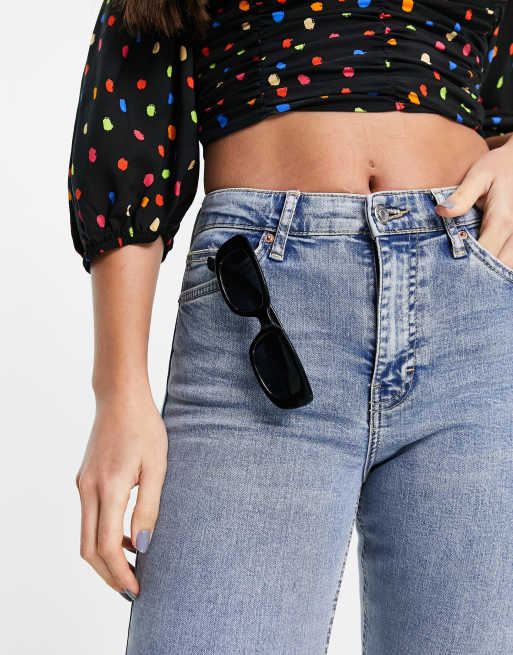 Topshop Tall - Jamie - Jeans con tasca con abrasioni lavaggio candeggiato , 3 di 4