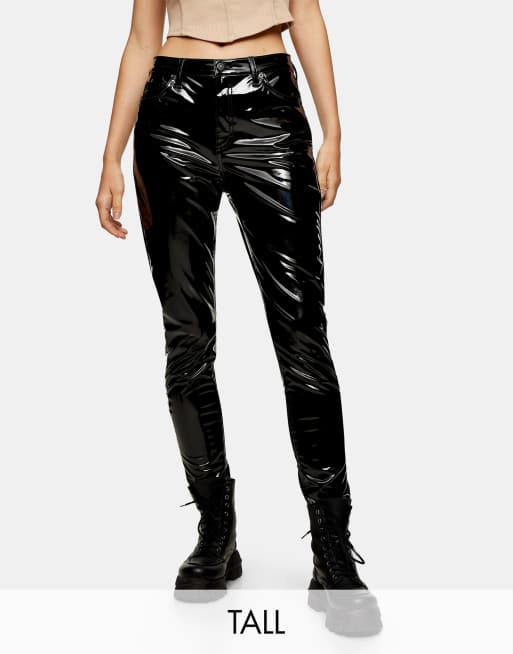 Topshop vinyl hot sale trousers