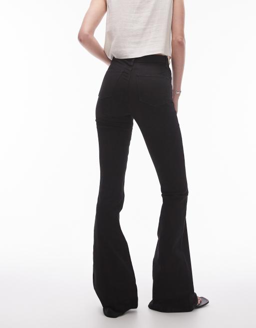 Topshop Tall - Jamie - Sorte og højtaljede jeans med svaj, 3 af 5