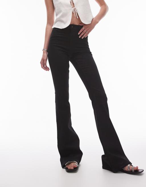 Topshop Tall - Jamie - Sorte og højtaljede jeans med svaj, 5 af 5