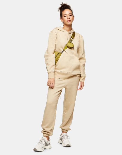 Topshop beige online joggers