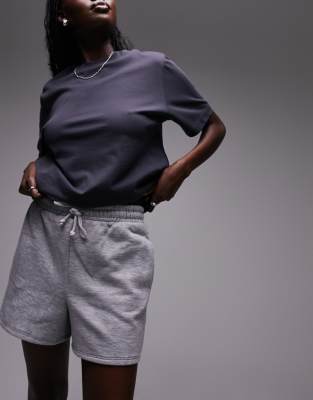 Topshop Tall - Jogging-Shorts in Grau