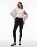 [Topshop Tall] Topshop Tall Joni high rise skinny jeans in vintage black W30 L36 Vintage Black