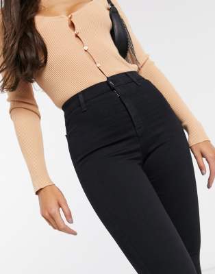 topshop joni belt loop jeans