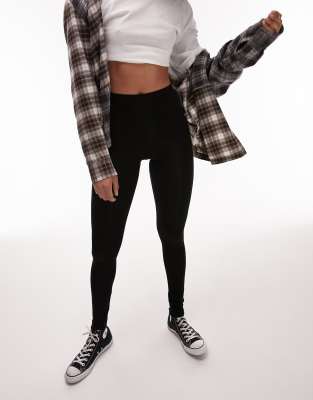 Legging basique longueur cheville - Noir 34