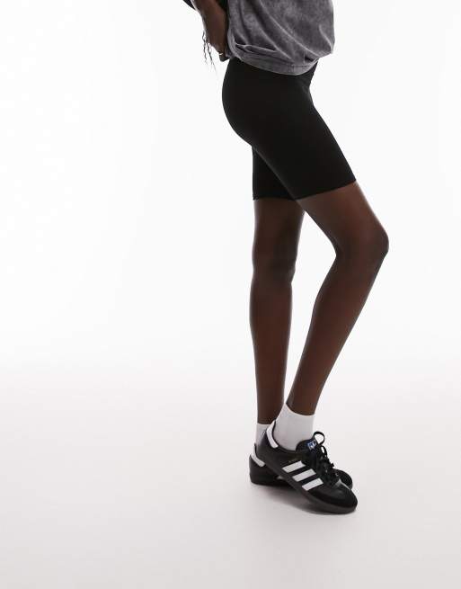 Topshop Tall - Leggings corti basic neri