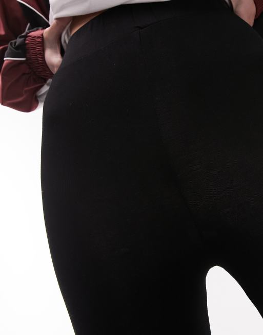 Topshop Tall - Leggings met hoge taille in zwart, 3 van 4