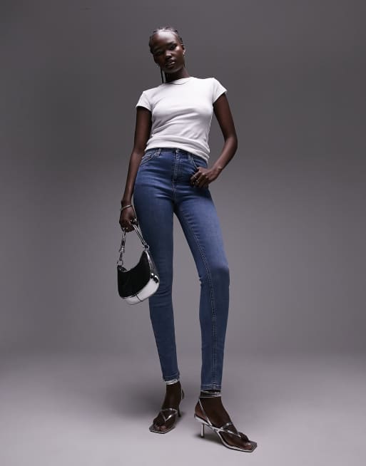 Topshop Tall longline everyday tee in white, 3 of 4