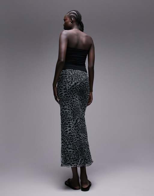 Leopard maxi hotsell skirt topshop