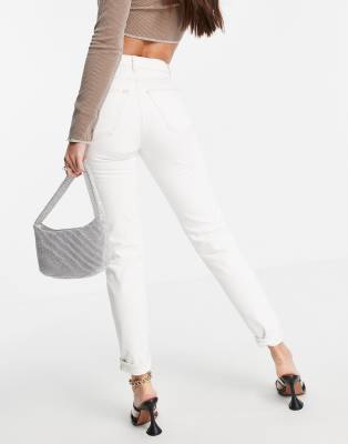 white topshop mom jeans