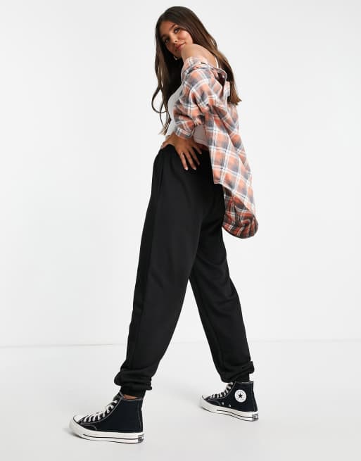 Topshop Tall oversized 90s joggers in black ASOS