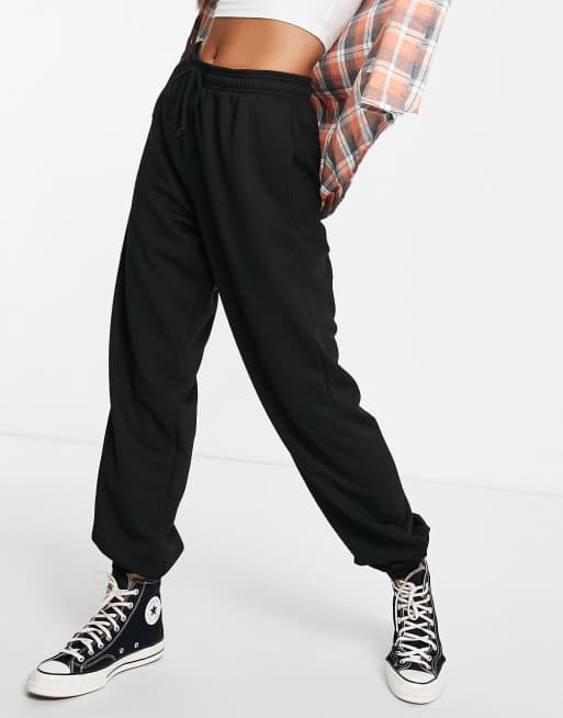 Topshop Tall oversized 90s joggers in black ASOS