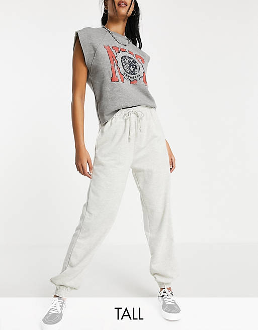 Tracksuits Topshop Tall oversized 90s joggers in grey 