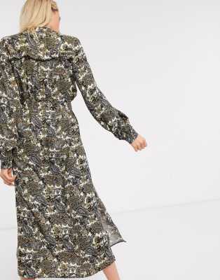 topshop paisley shirt dress