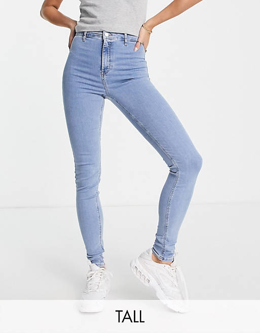 Jeans Topshop Tall recycled cotton blend Joni jean in bleach 