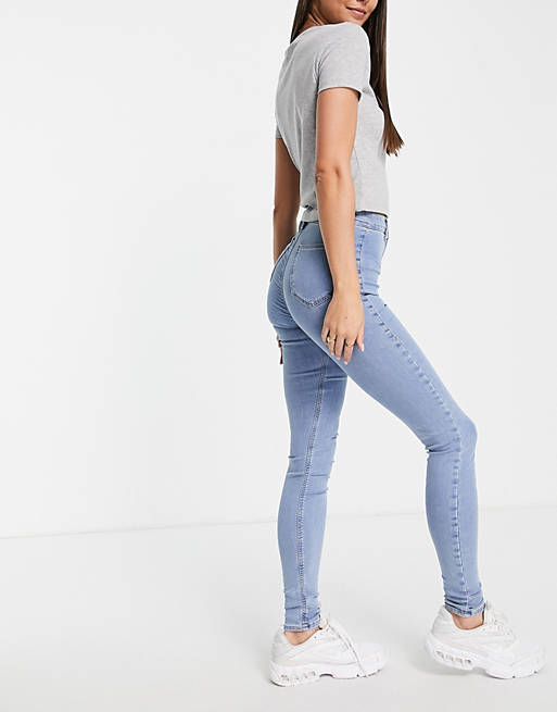 Jeans Topshop Tall recycled cotton blend Joni jean in bleach 