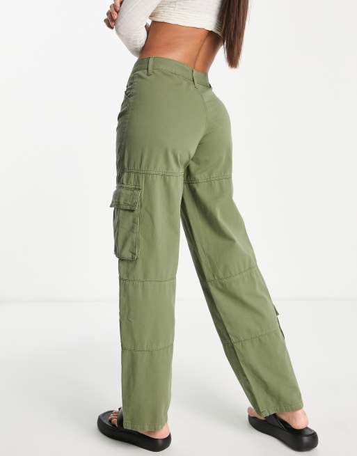 Topshop green best sale cargo pants