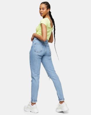 ripped tall mom jeans