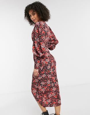 asos topshop midi dress