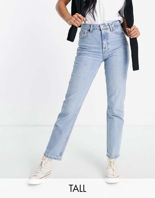 Topshop - Topshop Tall Straight Denim Jeans on Designer Wardrobe